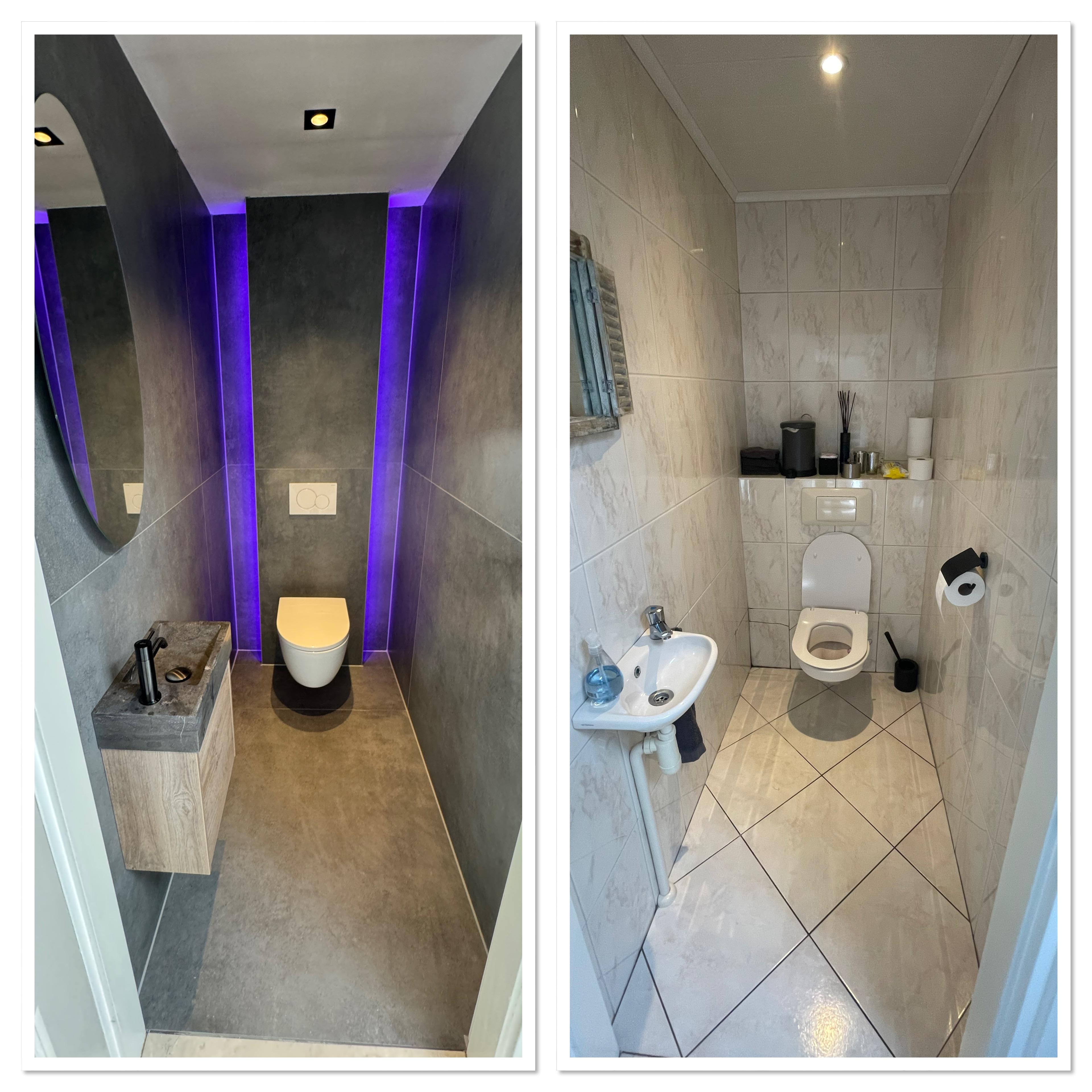 Verbouwing toilet